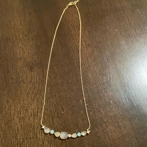 TAI multi stone bar necklace